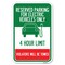 Signmission Reserved Parking for Electric Vehicles O Heavy-Gauge Aluminum Sign, 12" x 18", A-1218-23112 A-1218-23112 - alternate 1